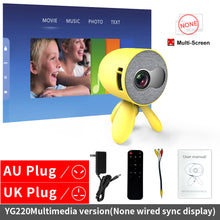 Load image into Gallery viewer, LEJIADA YG220 Mini Projector 3.5mm Audio Phone with screen Update Version Portable Pocket Projector Video Player