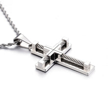 Load image into Gallery viewer, KALEN Hot Stainless Steel Wire Cross Pendant Necklace