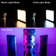 Load image into Gallery viewer, Ulanzi VL120 RGB LED Video Light; Full Color Rechargeable 3100mAh Dimmable 2500-9000K Lamp