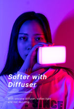 Load image into Gallery viewer, Ulanzi VL120 RGB LED Video Light; Full Color Rechargeable 3100mAh Dimmable 2500-9000K Lamp