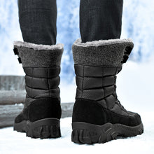 Load image into Gallery viewer, Men Winter Snow Boots; Super Warm; Outdoors Hiking ; High Quality Waterproof Leather High Top