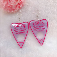 Load image into Gallery viewer, 1Pair Women Drop Earrings  Ouija Board  Flatback Glitter Dangle Jewelry