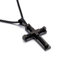 Load image into Gallery viewer, KALEN Hot Stainless Steel Wire Cross Pendant Necklace