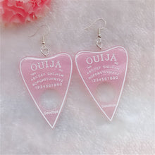 Load image into Gallery viewer, 1Pair Women Drop Earrings  Ouija Board  Flatback Glitter Dangle Jewelry