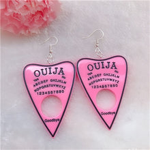 Load image into Gallery viewer, 1Pair Women Drop Earrings  Ouija Board  Flatback Glitter Dangle Jewelry