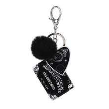 Load image into Gallery viewer, Ouija Board & Planchette Keychain; Acrylic Pompom; Handbag Jewelry Charms