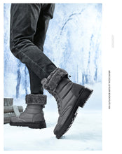 Load image into Gallery viewer, Men Winter Snow Boots; Super Warm; Outdoors Hiking ; High Quality Waterproof Leather High Top