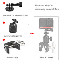 Load image into Gallery viewer, Motorcycle Camera Holder; Bracket Clamp Mount; Invisible Selfie Stick; Bike