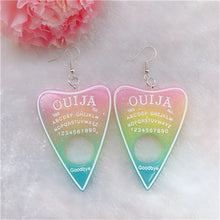 Load image into Gallery viewer, 1Pair Women Drop Earrings  Ouija Board  Flatback Glitter Dangle Jewelry