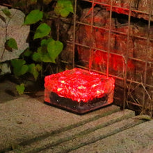 Load image into Gallery viewer, Solar Brick Ice Cube Lights; Outdoor Waterproof; Landscape Path Lights