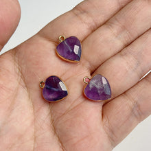 Load image into Gallery viewer, Natural Purple Crystal Quartz Stone Amethyst; Pendant; Earring; Charm for Handmade Jewelry Making