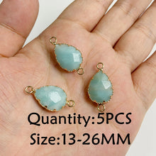 Load image into Gallery viewer, Amazonite Natural Stone; Pendant, Bracelet, Charm; Blue Semi-Precious Jewelry