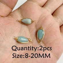 Load image into Gallery viewer, Amazonite Natural Stone; Pendant, Bracelet, Charm; Blue Semi-Precious Jewelry