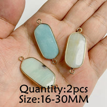 Load image into Gallery viewer, Amazonite Natural Stone; Pendant, Bracelet, Charm; Blue Semi-Precious Jewelry