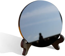 Load image into Gallery viewer, High Quality Natural Black Obsidian Scrying Mirror w/Stand; Paranormal; Possibilities; Visions