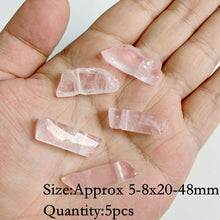 Load image into Gallery viewer, Natural Rose Quartz; Pendant; Bracelet; Charms for Jewelry Making; Earring Accessory