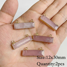 Load image into Gallery viewer, Natural Rose Quartz; Pendant; Bracelet; Charms for Jewelry Making; Earring Accessory