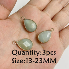 Load image into Gallery viewer, Amazonite Natural Stone; Pendant, Bracelet, Charm; Blue Semi-Precious Jewelry