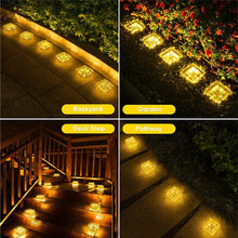 Load image into Gallery viewer, Solar Brick Ice Cube Lights; Outdoor Waterproof; Landscape Path Lights