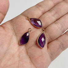 Load image into Gallery viewer, Natural Purple Crystal Quartz Stone Amethyst; Pendant; Earring; Charm for Handmade Jewelry Making