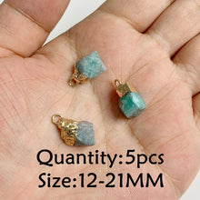 Load image into Gallery viewer, Amazonite Natural Stone; Pendant, Bracelet, Charm; Blue Semi-Precious Jewelry