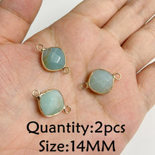 Load image into Gallery viewer, Amazonite Natural Stone; Pendant, Bracelet, Charm; Blue Semi-Precious Jewelry