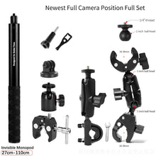 Load image into Gallery viewer, Motorcycle Camera Holder; Bracket Clamp Mount; Invisible Selfie Stick; Bike