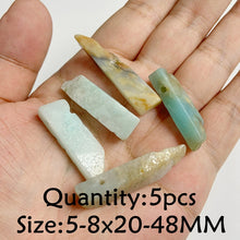 Load image into Gallery viewer, Amazonite Natural Stone; Pendant, Bracelet, Charm; Blue Semi-Precious Jewelry