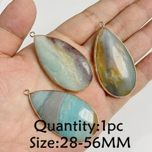 Load image into Gallery viewer, Amazonite Natural Stone; Pendant, Bracelet, Charm; Blue Semi-Precious Jewelry