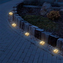 Load image into Gallery viewer, Solar Brick Ice Cube Lights; Outdoor Waterproof; Landscape Path Lights