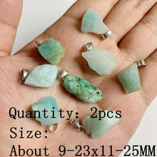 Load image into Gallery viewer, Amazonite Natural Stone; Pendant, Bracelet, Charm; Blue Semi-Precious Jewelry