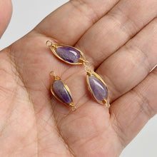 Load image into Gallery viewer, Natural Purple Crystal Quartz Stone Amethyst; Pendant; Earring; Charm for Handmade Jewelry Making