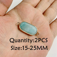 Load image into Gallery viewer, Amazonite Natural Stone; Pendant, Bracelet, Charm; Blue Semi-Precious Jewelry