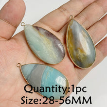 Load image into Gallery viewer, Amazonite Natural Stone; Pendant, Bracelet, Charm; Blue Semi-Precious Jewelry