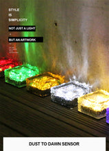 Load image into Gallery viewer, Solar Brick Ice Cube Lights; Outdoor Waterproof; Landscape Path Lights