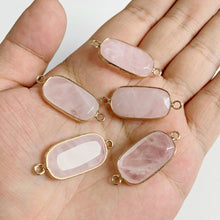 Load image into Gallery viewer, Natural Rose Quartz; Pendant; Bracelet; Charms for Jewelry Making; Earring Accessory