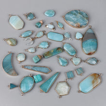 Load image into Gallery viewer, Amazonite Natural Stone; Pendant, Bracelet, Charm; Blue Semi-Precious Jewelry