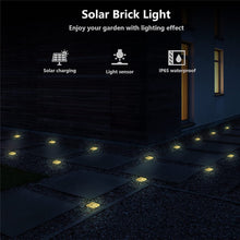 Load image into Gallery viewer, Solar Brick Ice Cube Lights; Outdoor Waterproof; Landscape Path Lights