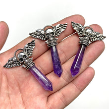 Load image into Gallery viewer, Natural Purple Crystal Quartz Stone Amethyst; Pendant; Earring; Charm for Handmade Jewelry Making