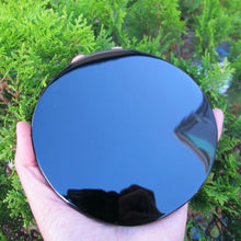 Load image into Gallery viewer, High Quality Natural Black Obsidian Scrying Mirror w/Stand; Paranormal; Possibilities; Visions