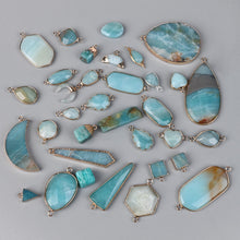 Load image into Gallery viewer, Amazonite Natural Stone; Pendant, Bracelet, Charm; Blue Semi-Precious Jewelry