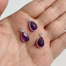 Load image into Gallery viewer, Natural Purple Crystal Quartz Stone Amethyst; Pendant; Earring; Charm for Handmade Jewelry Making