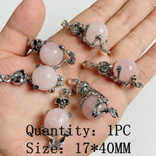 Load image into Gallery viewer, Natural Rose Quartz; Pendant; Bracelet; Charms for Jewelry Making; Earring Accessory