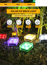 Load image into Gallery viewer, Solar Brick Ice Cube Lights; Outdoor Waterproof; Landscape Path Lights