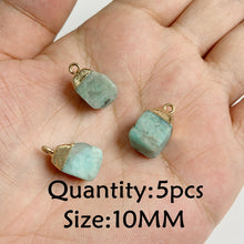 Load image into Gallery viewer, Amazonite Natural Stone; Pendant, Bracelet, Charm; Blue Semi-Precious Jewelry