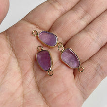 Load image into Gallery viewer, Natural Purple Crystal Quartz Stone Amethyst; Pendant; Earring; Charm for Handmade Jewelry Making