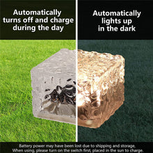 Load image into Gallery viewer, Solar Brick Ice Cube Lights; Outdoor Waterproof; Landscape Path Lights
