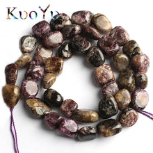 Load image into Gallery viewer, 8-10mm Natural Irregular Amazonite Apatite Larimar Quartz Gem Stone Beads