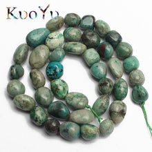 Load image into Gallery viewer, 8-10mm Natural Irregular Amazonite Apatite Larimar Quartz Gem Stone Beads