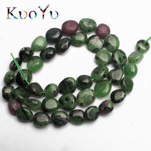 Load image into Gallery viewer, 8-10mm Natural Irregular Amazonite Apatite Larimar Quartz Gem Stone Beads